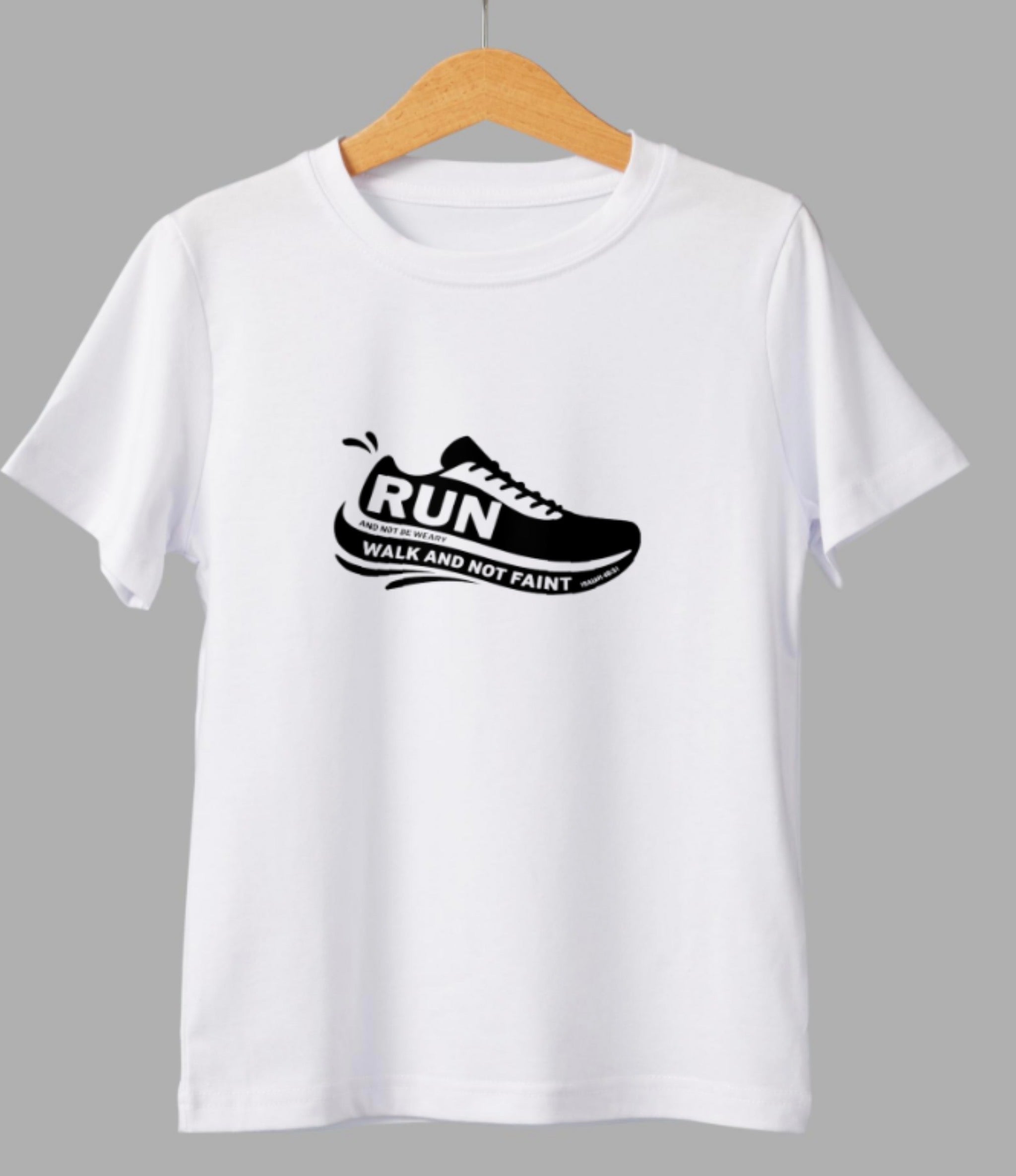 Run and Not Grow Weary – Isaiah 40:31 T-Shirt